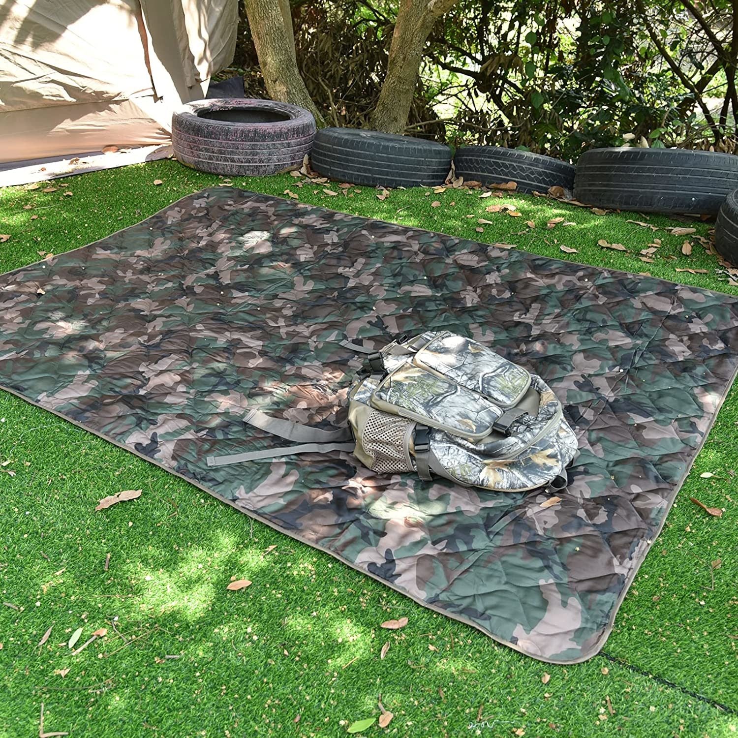Kylebooker Camo Woobie Blanket Waterproof Poncho Liner for Outdoor Camping; Hiking; Hunting; Survival; Backpacking; Picnicking Doba